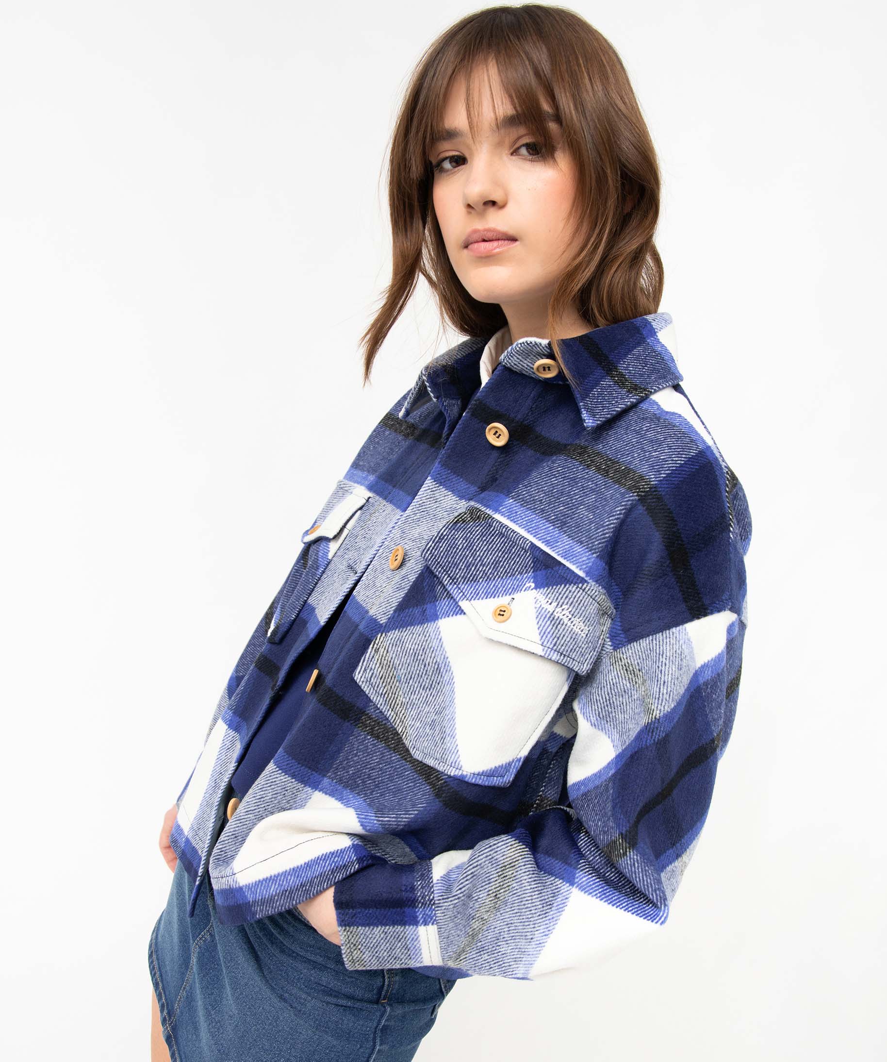 Sur-chemise femme à carreaux - Camps United carreaux | GEMO