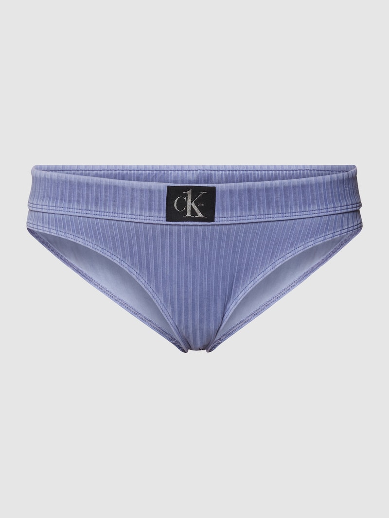 Bikini-Hose mit Streifenmuster in blau