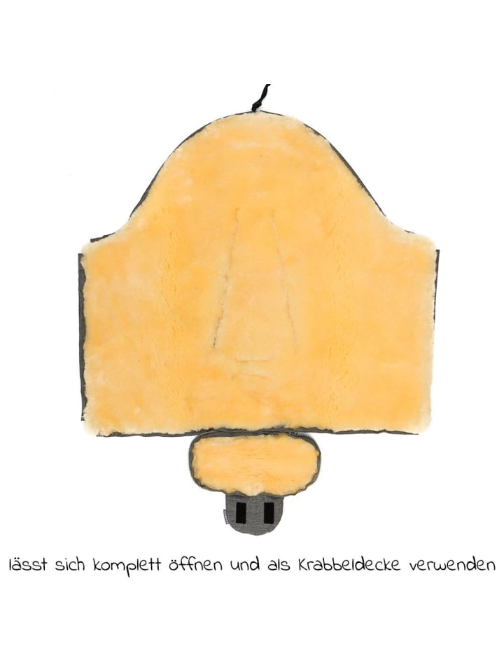 Zamboo Universal Lammfell-Fußsack für Babyschale & Babywanne in grau günstig kaufen onesize