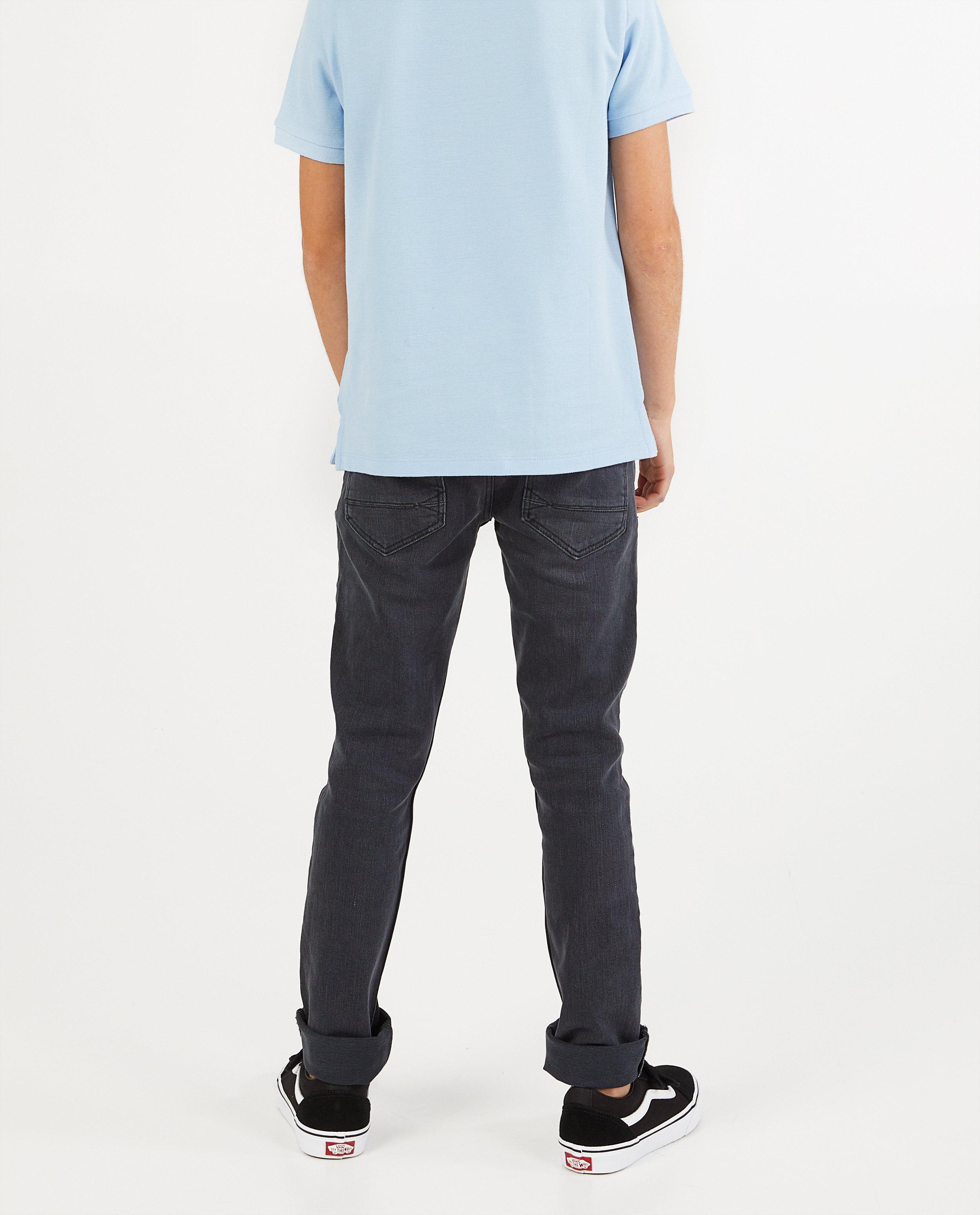 AM denim slim post-consumer I AM gri