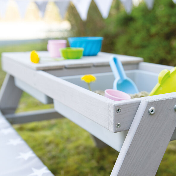 Outdoor-Kinder-Sitzgruppe Play for 4, grau