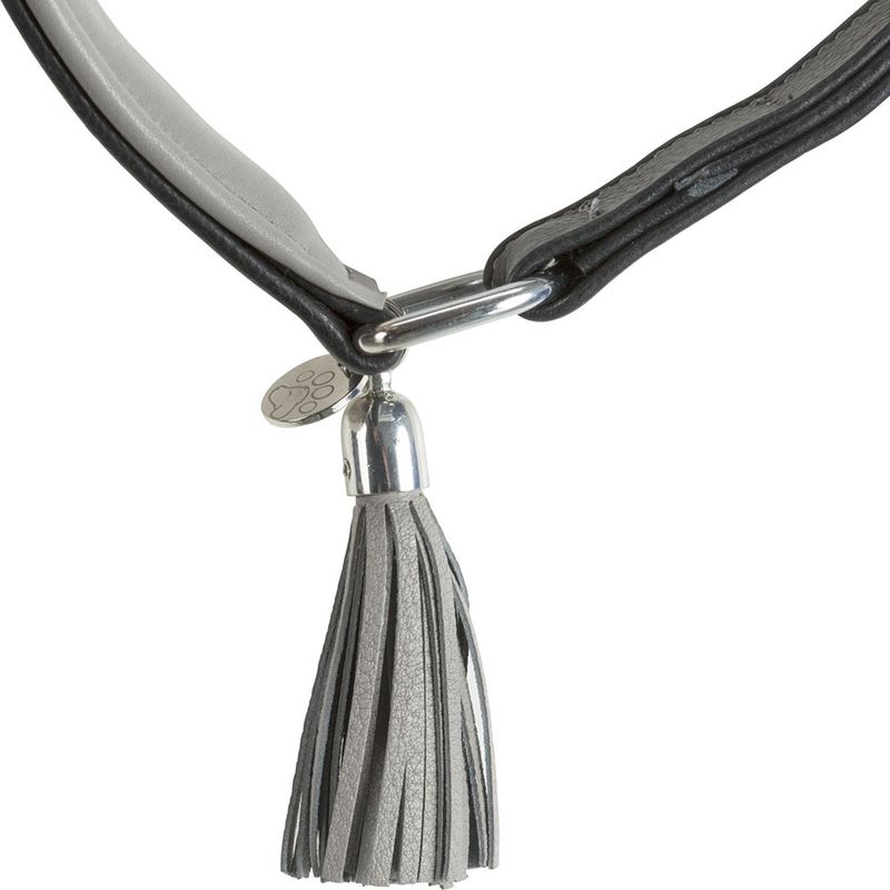 Trixie Active Comfort Halsband für Windhunde - schwarz/grau