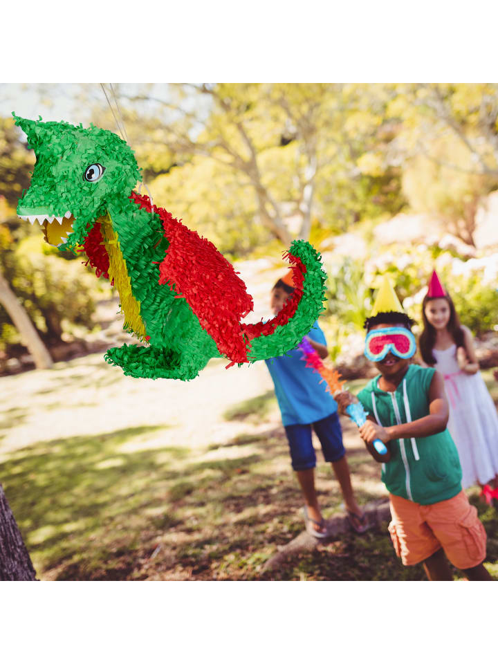 relaxdays Pinata Drache in Bunt günstig kaufen onesize