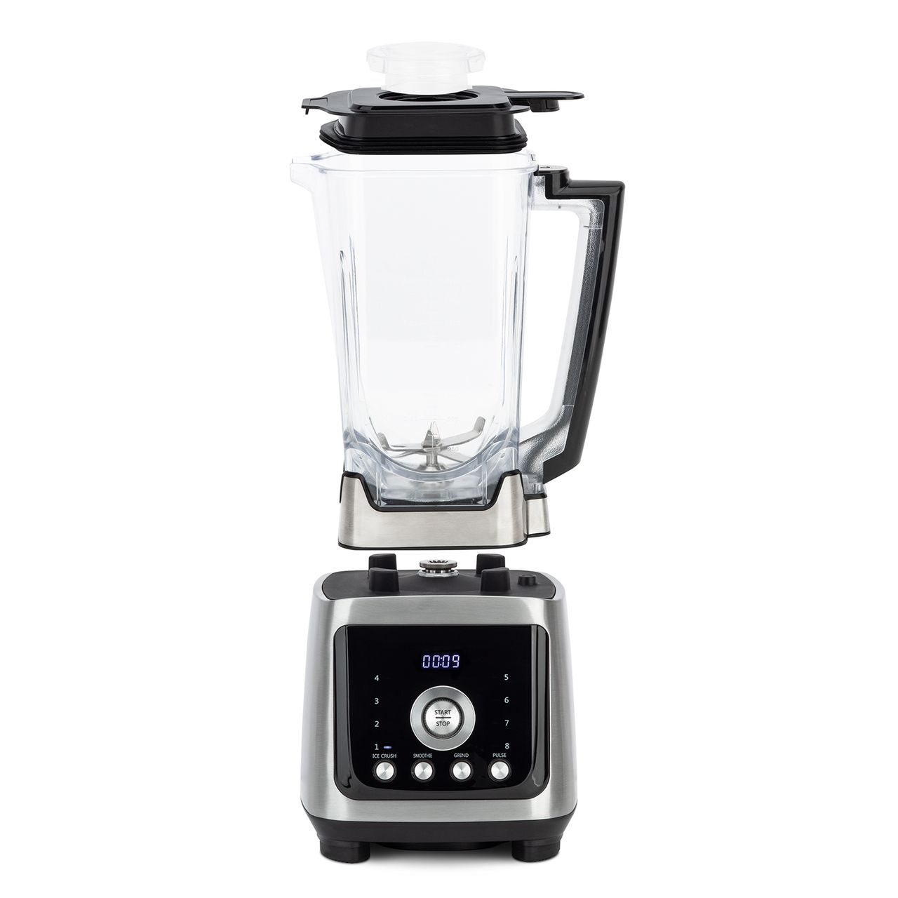 H.Koenig Standmixer Power  MXH880 2000W - 2l - LED-Display - silberfarben/schwarz