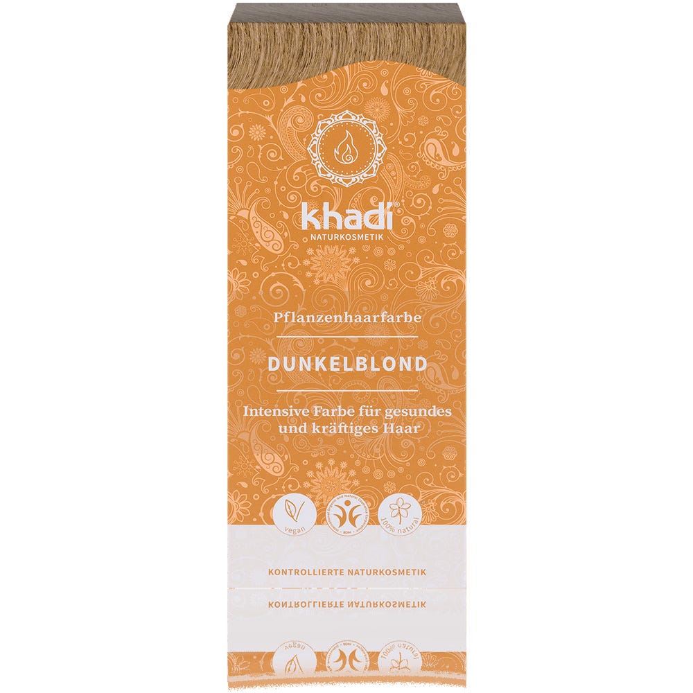 Khadi Pflanzenhaarfarbe Dunkelblond 100 g