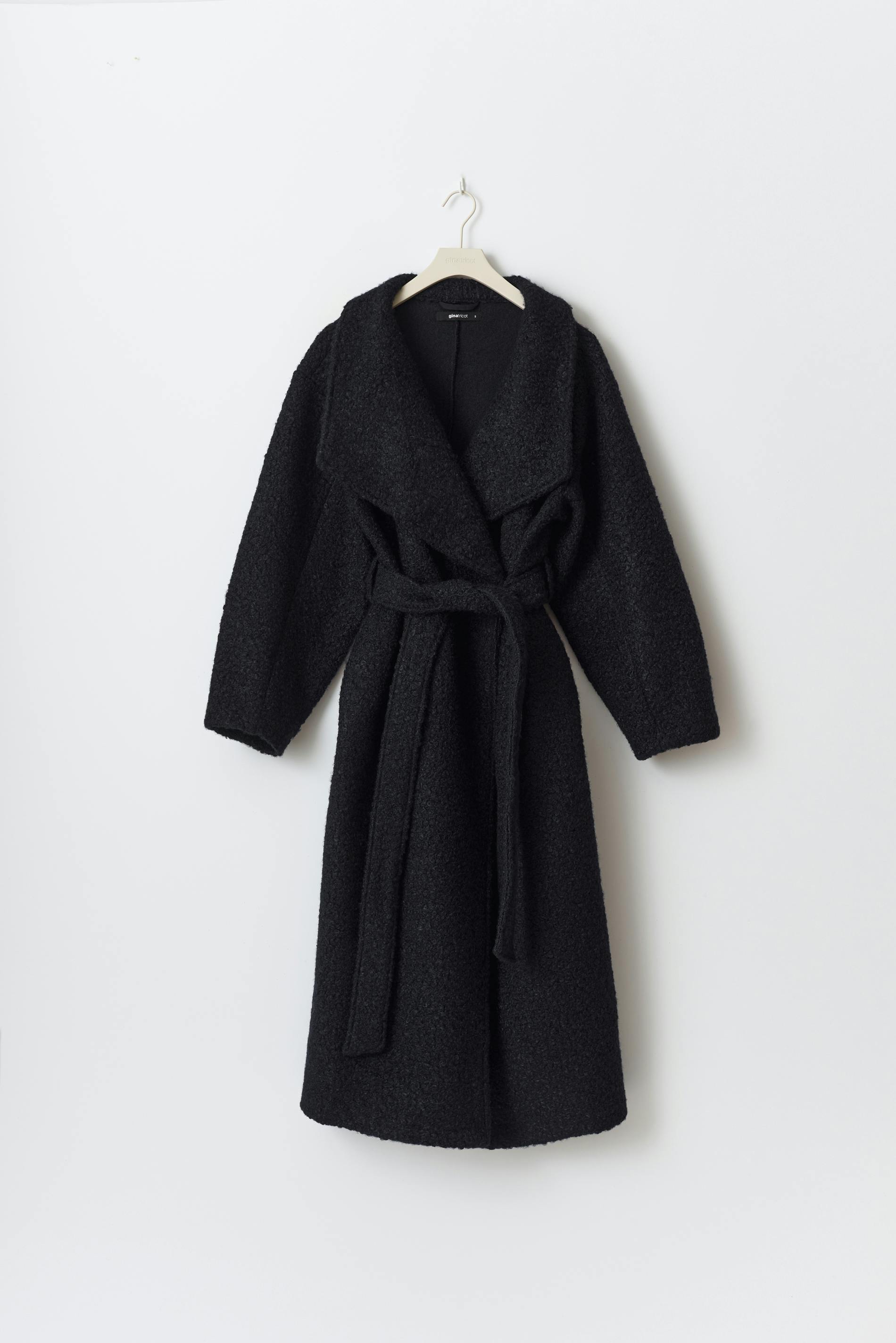 Soft boucle long coat