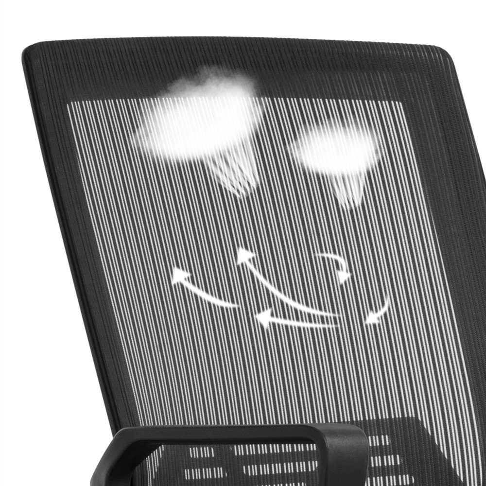 Yaheetech Schreibtischstuhl, Bürostuhl Ergonomischer Drehstuhl