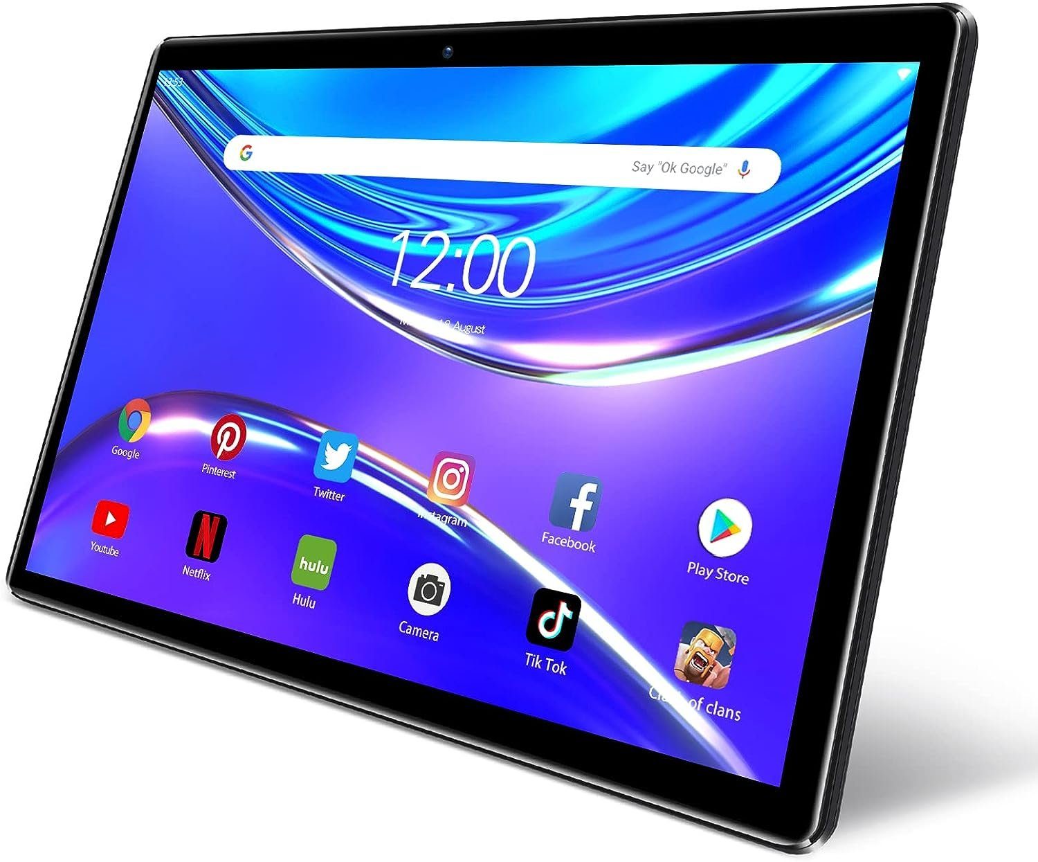 PRITOM erweiterbar auf 512GB, Quad Core Prozessor, HD IPS Bildschirm Tablet (10