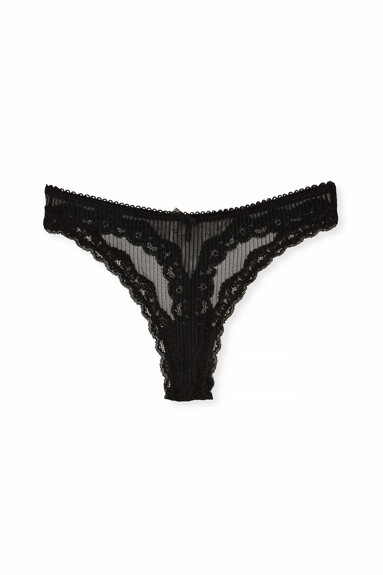 3er-Pack Strings mit Spitze