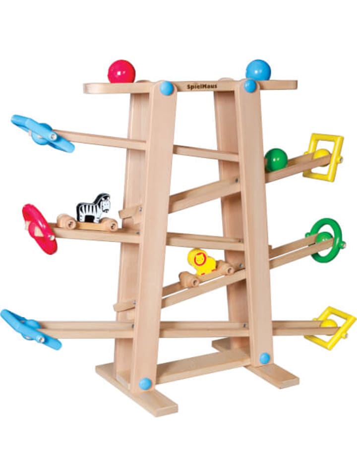 Spielmaus Holz Holz Kugelbahn mit Rollelementen - ab 24 Monate günstig kaufen onesize