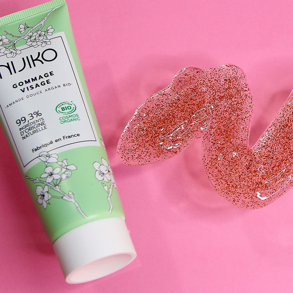 nijiko Gommage Visage Bio - Peau Normale à Sèche Exfoliant et gommage