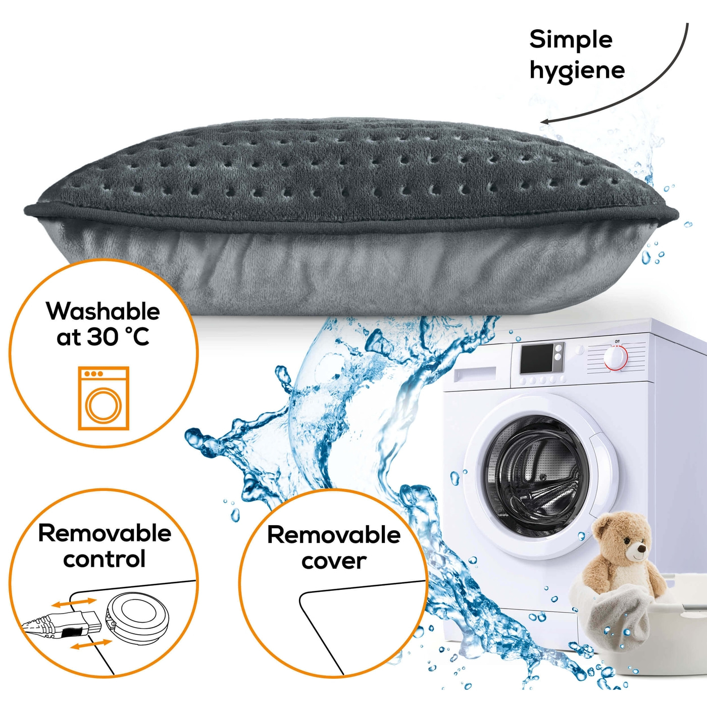 Beurer Sofa-Heizkissen - HK 48 Cosy-Gemütliches Sofakissen mit Heizfunktion