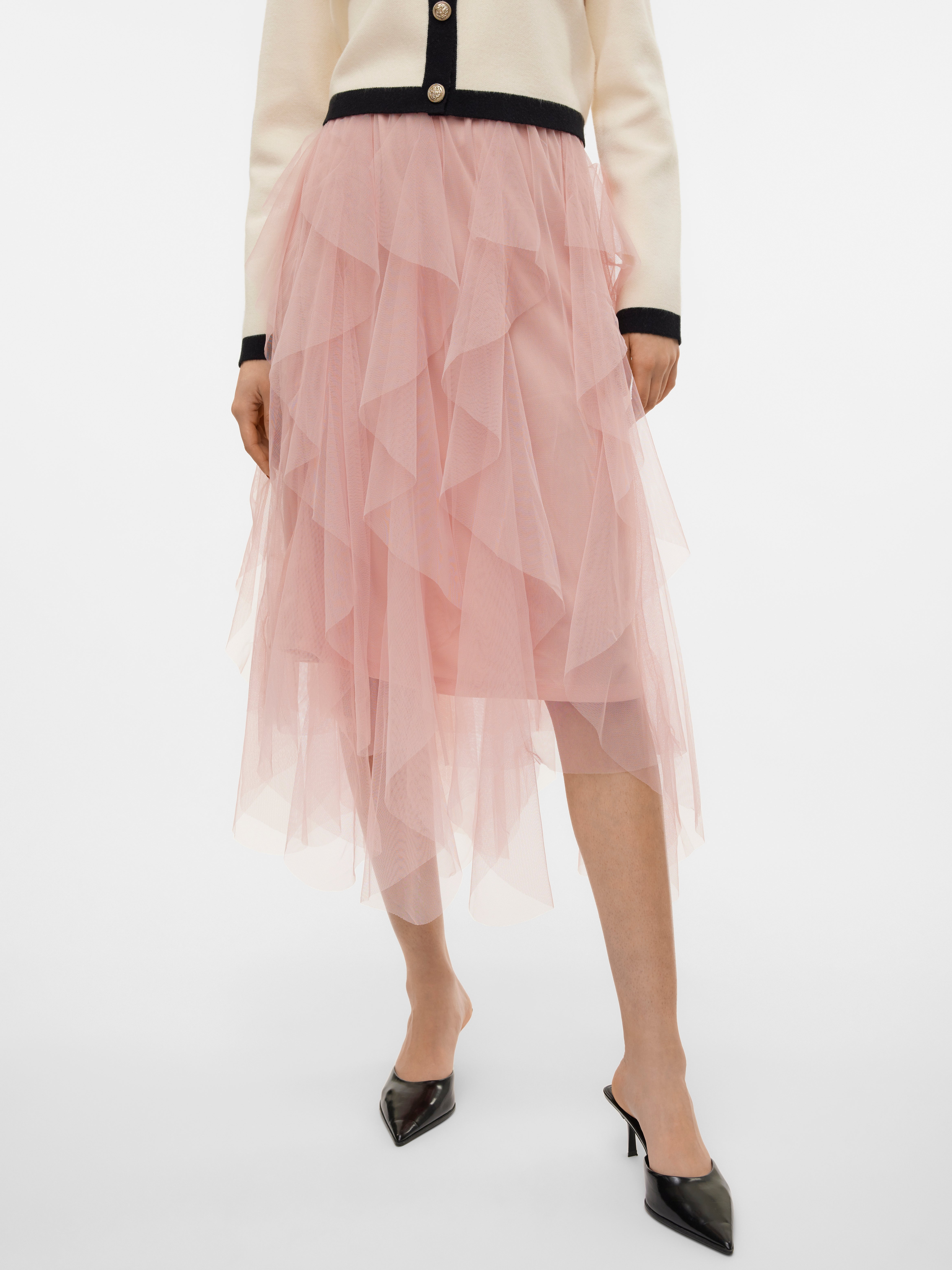 VMEVE Hohe Taille Midirock