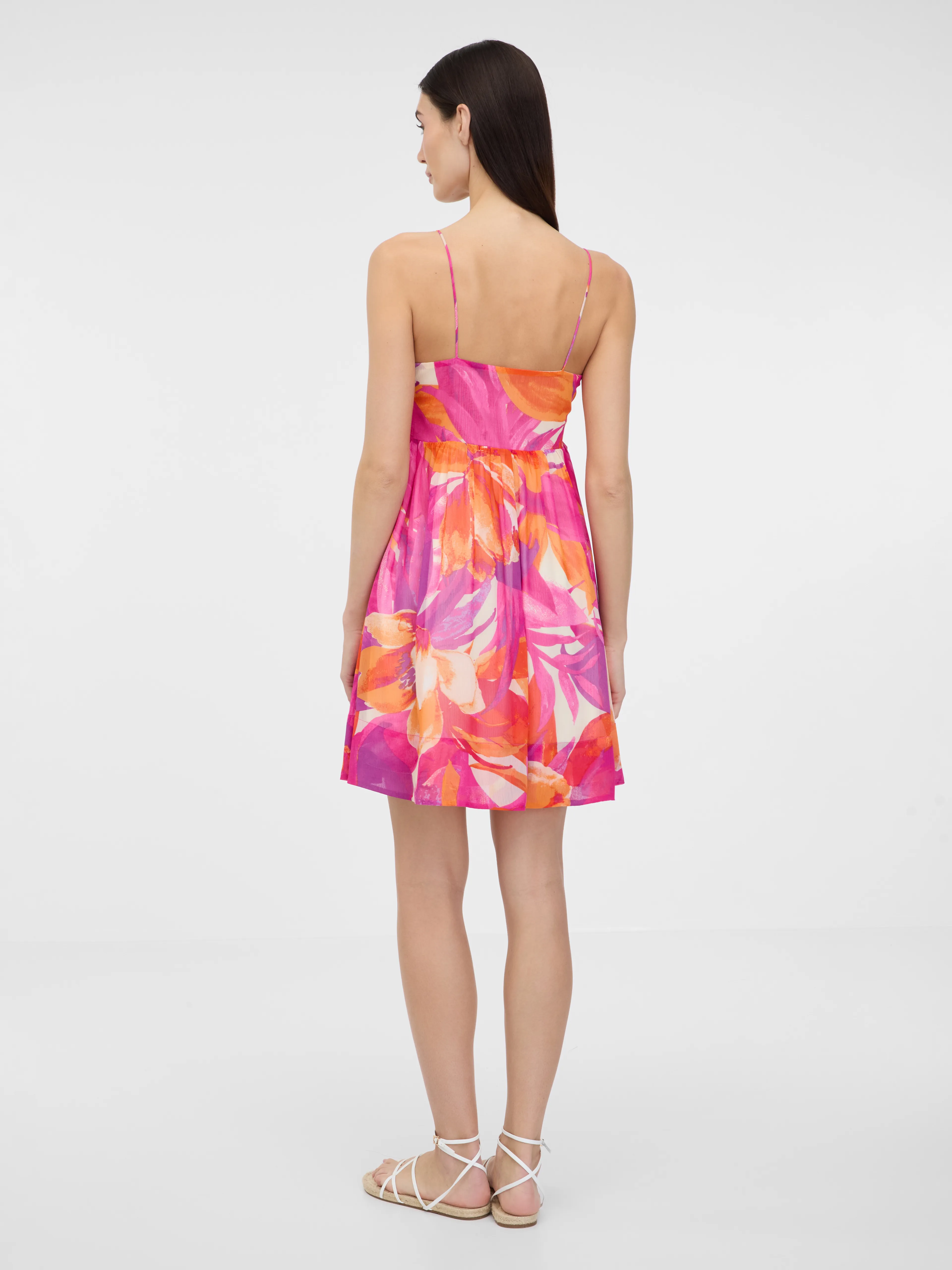 Dunkelrosa knielanges Damenkleid ORSAY