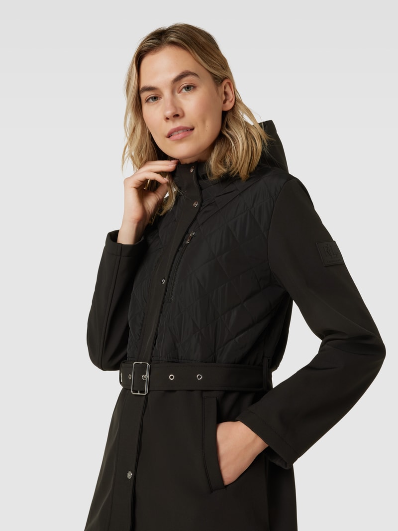 Jacke mit Taillengürtel in black