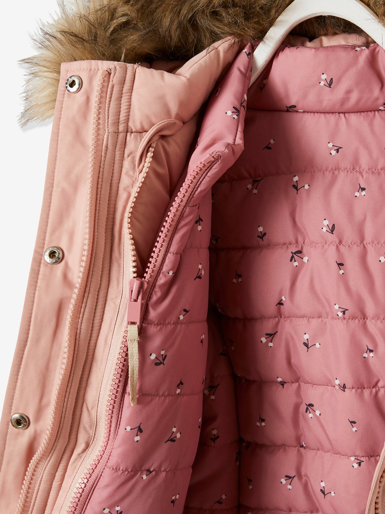 Parka 3 en 1 fille hiver encre