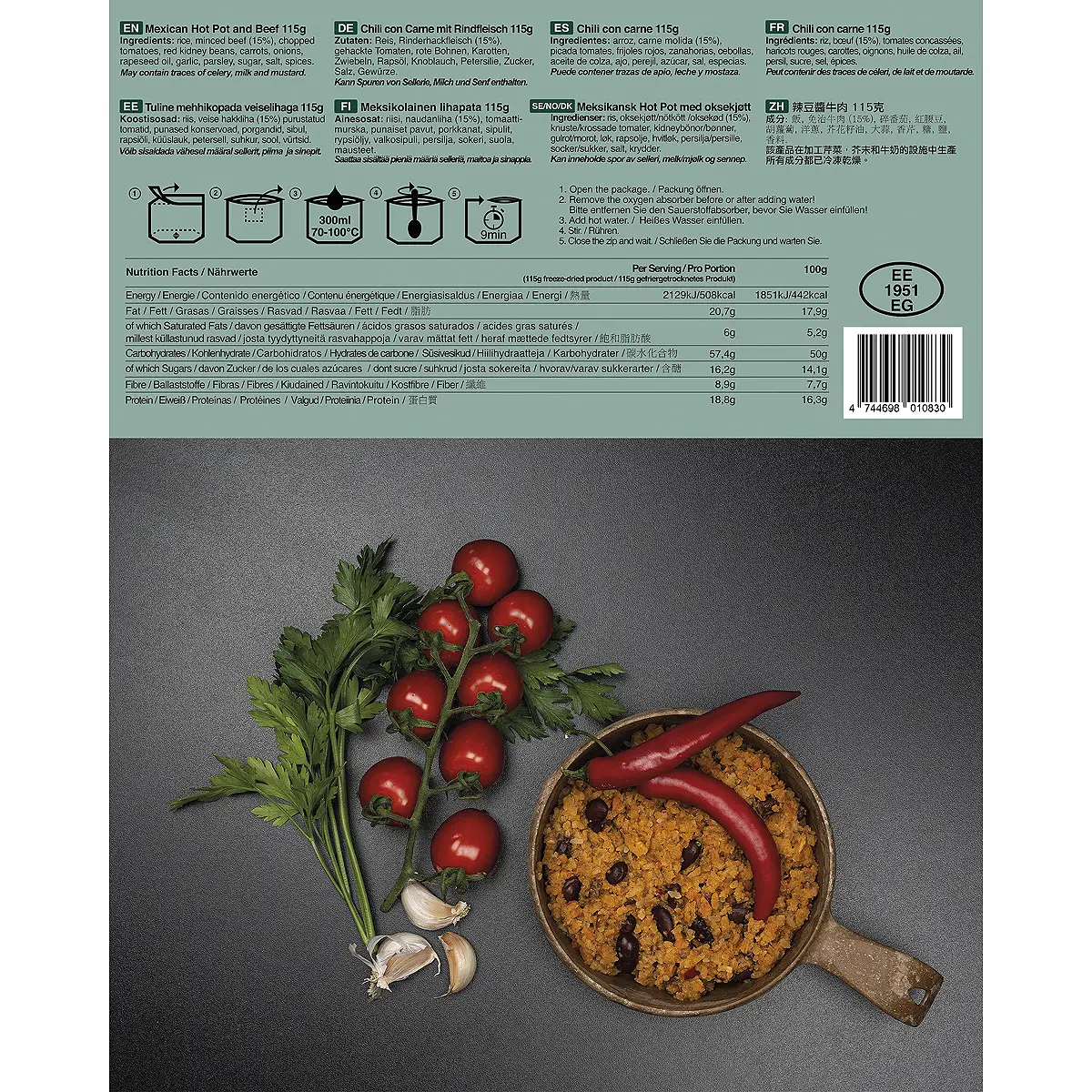 Tactical Foodpack Chilli con Carne