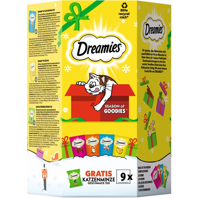 Dreamies Snacks Dreamies X-Mas Geschenkbox 255g