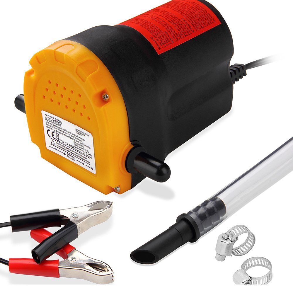 monzana Ölabsaugpumpe Deuba (8-tlg), elektrisch 12V 80 Watt 5l/min Ölpumpe Absaugpumpe Pumpe Dieselpumpe