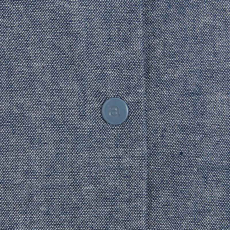 Robe sans manches bébé fille en chambray bleue Absorba