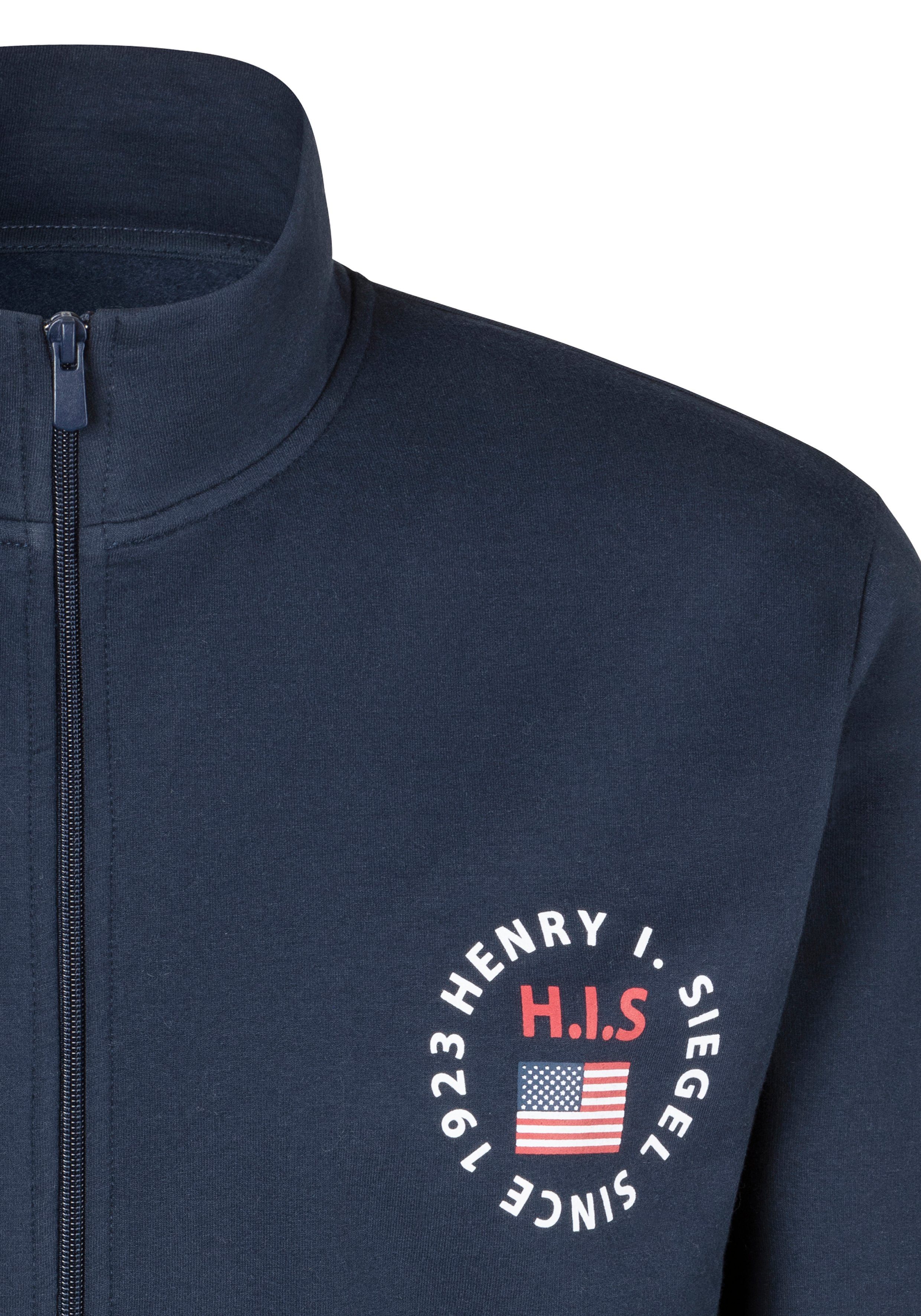 H.I.S Sweatjacke mit Stehkragen