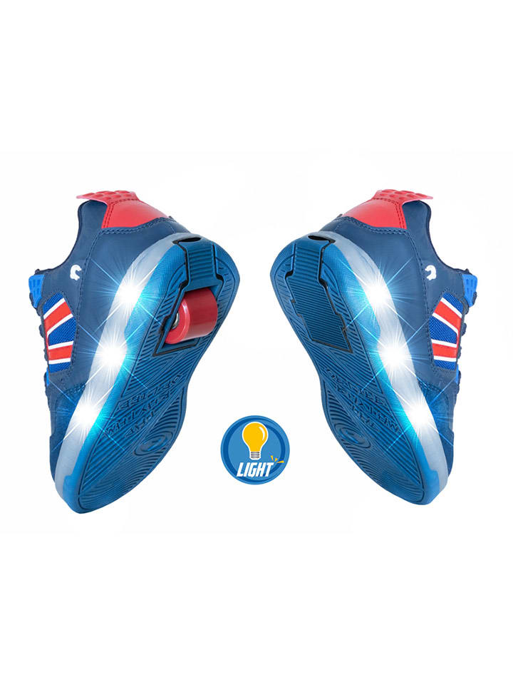 Breezy Rollers Sneakers mit Rollen in Blau/ Rot günstig kaufen