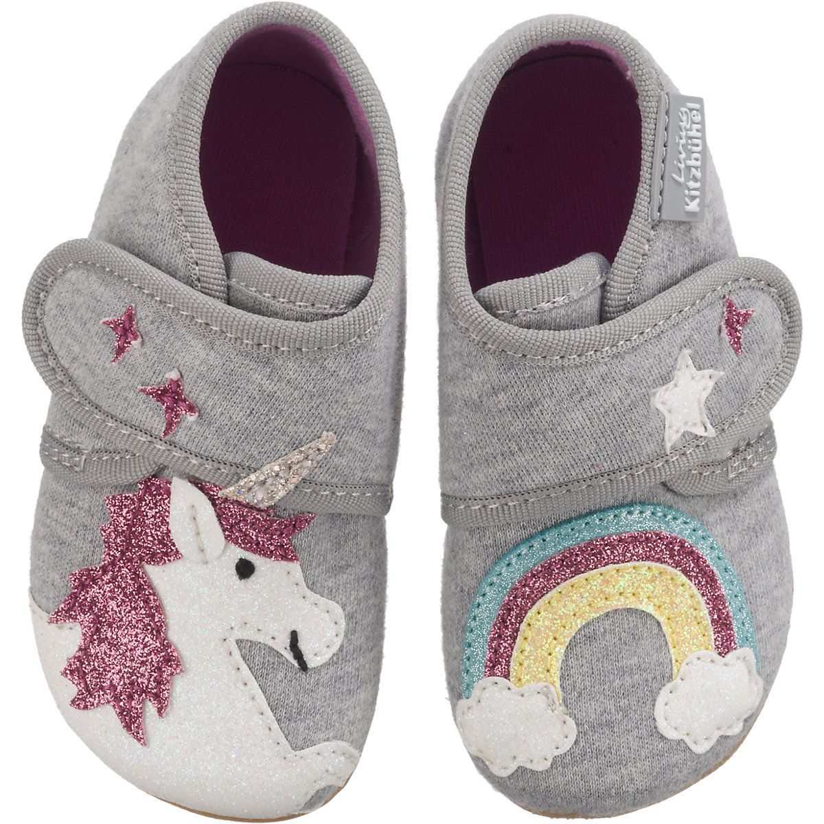 Baby Hausschuhe EINHORN für Mädchen
