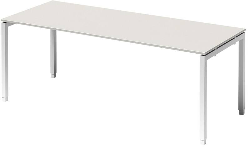 Bisley Schreibtisch Cito Grau, Weiß, Verkehrsweiß 2.000 x 800 x 850 mm