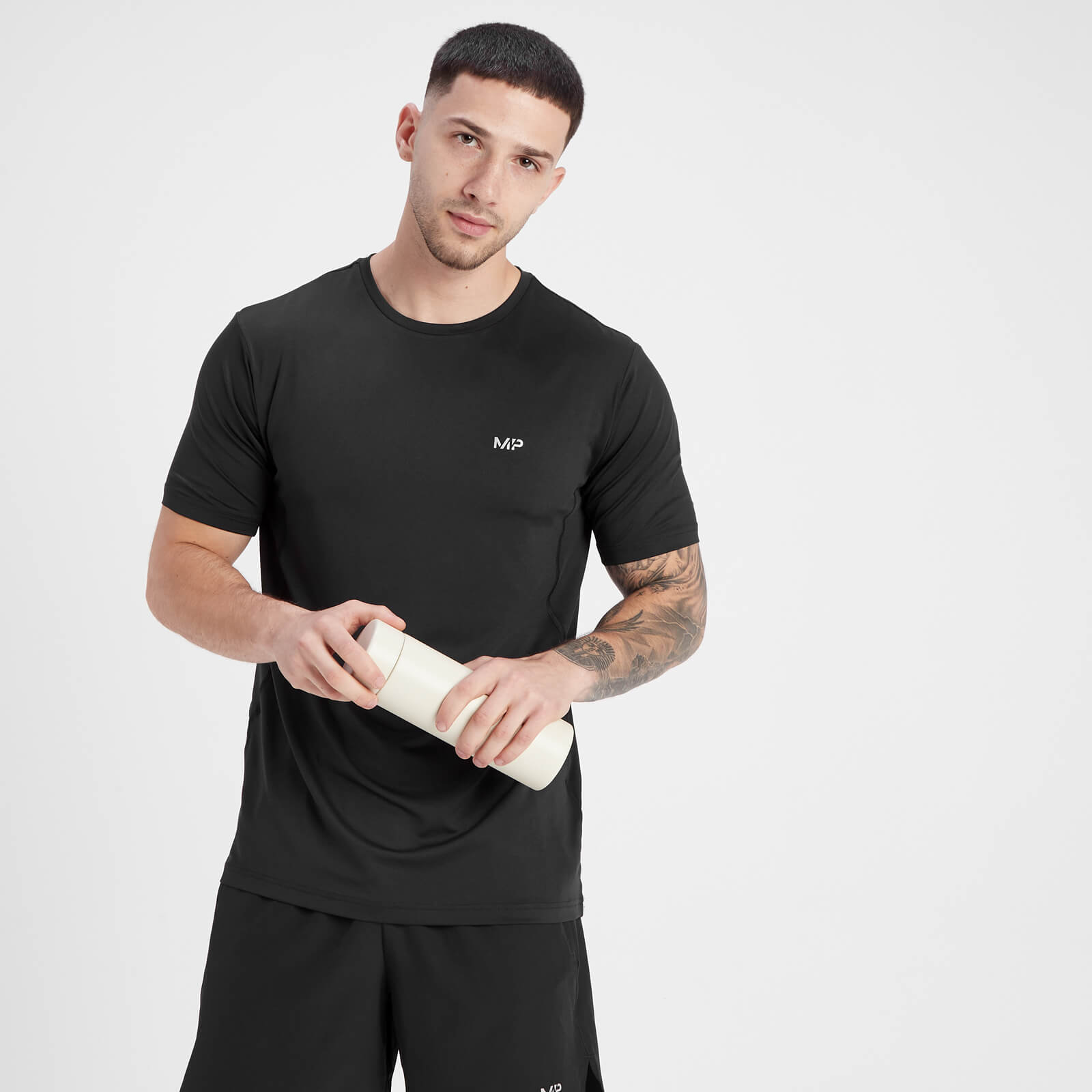 T-shirt à manches courtes MP Velocity pour hommes – Noir