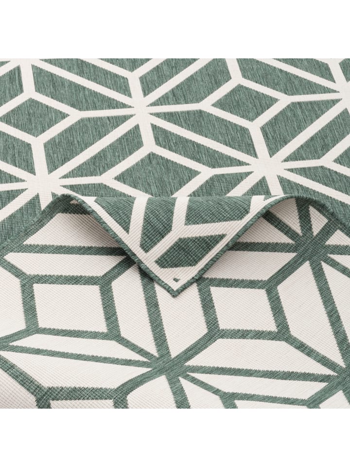 Pergamon In- und Outdoor Teppich Beidseitig Newport Trend in Groen günstig kaufen 140 x 200 cm