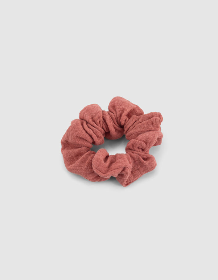 Chouchous rose et imprimé fleurs fille