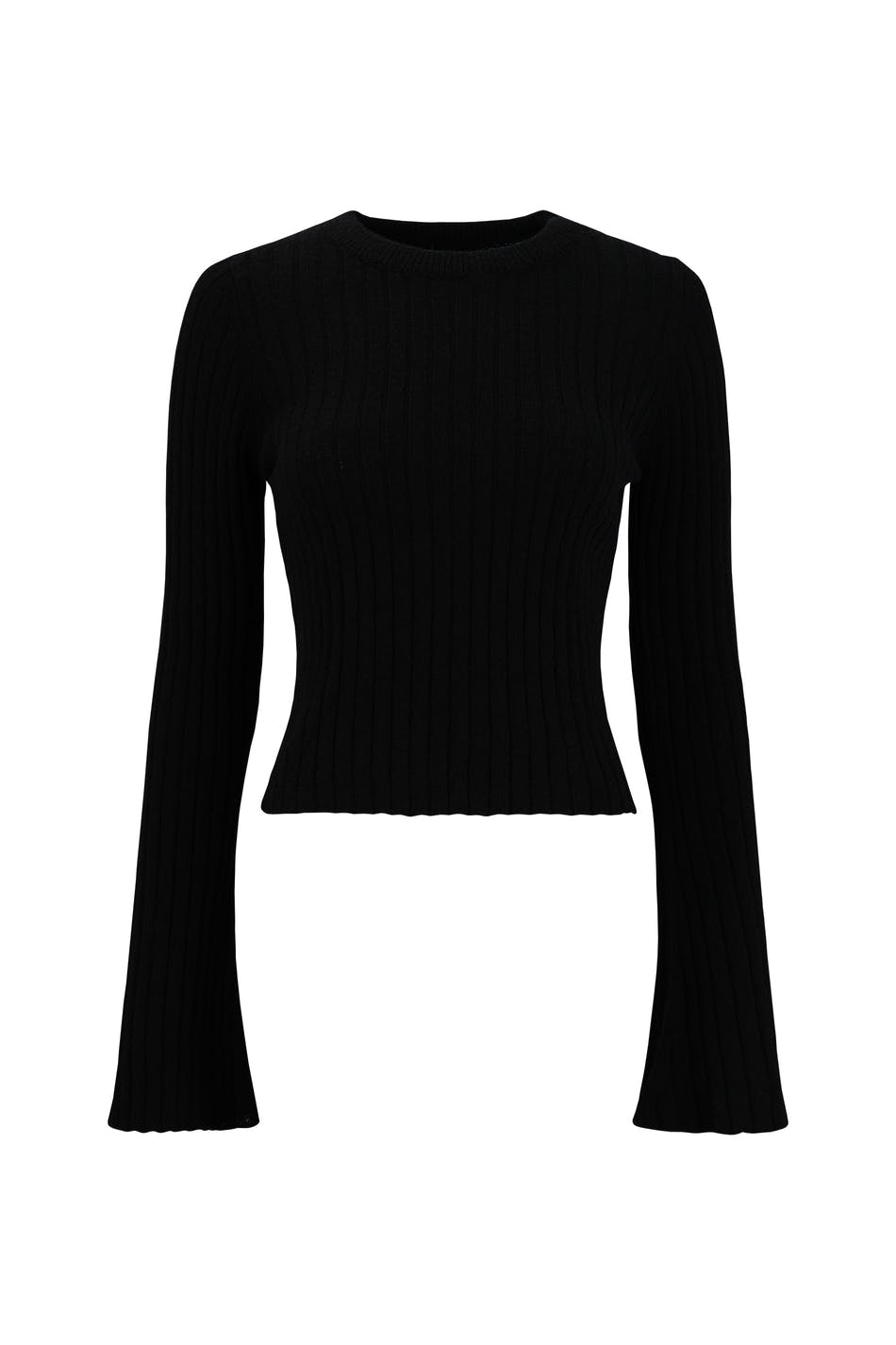 Wide sleeve knit top