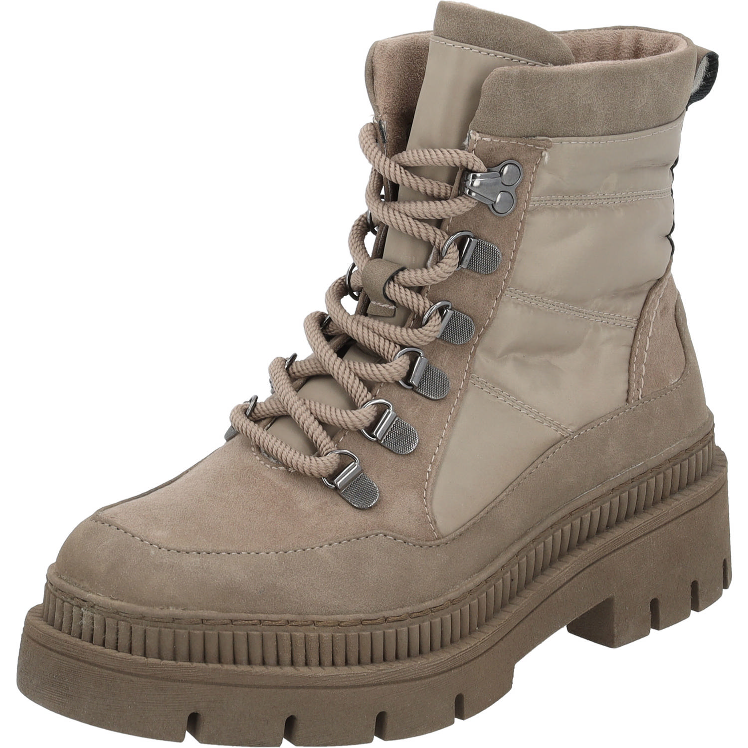 Marco Tozzi 26224, Schnürstiefel, Damen, Grau (Stone)