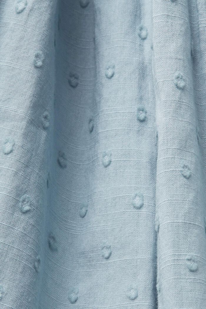Ärmellose Bluse aus Swiss Dot, 100 % Baumwolle