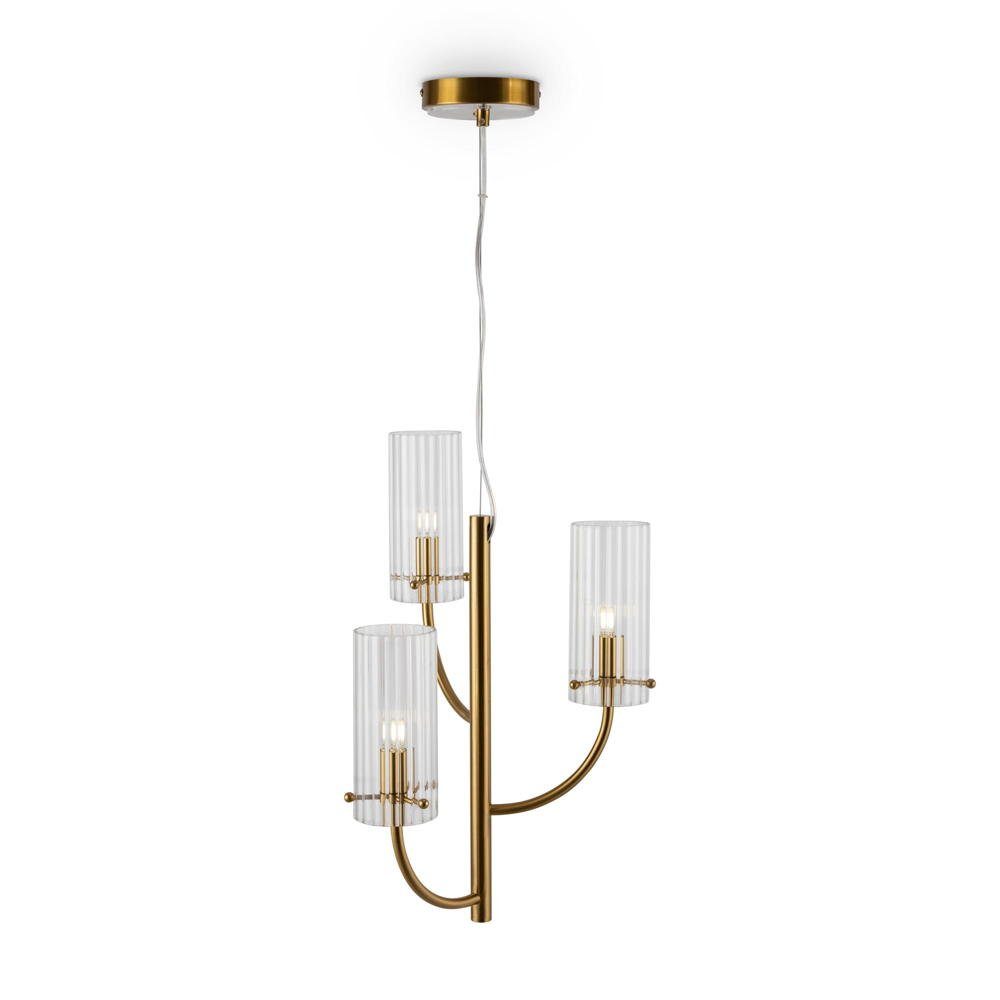 Maytoni LED Pendelleuchte LED Pendelleuchte Arco in Messing 3x 40W G9 3-flammig, keine Angabe, Leuchtmittel enthalten: Ja, LED, warmweiss, Hängeleuchte, Pendellampe, Pendelleuchte