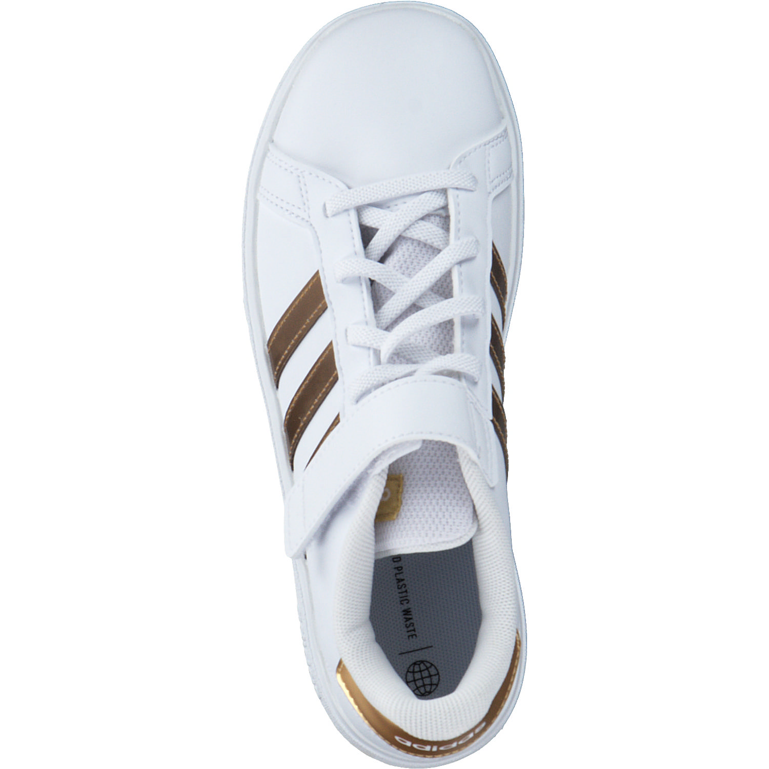 Adidas Grand Court 2.0 EL, Sneakers Low, Kinder, ftwr white/ftwr white/matte go