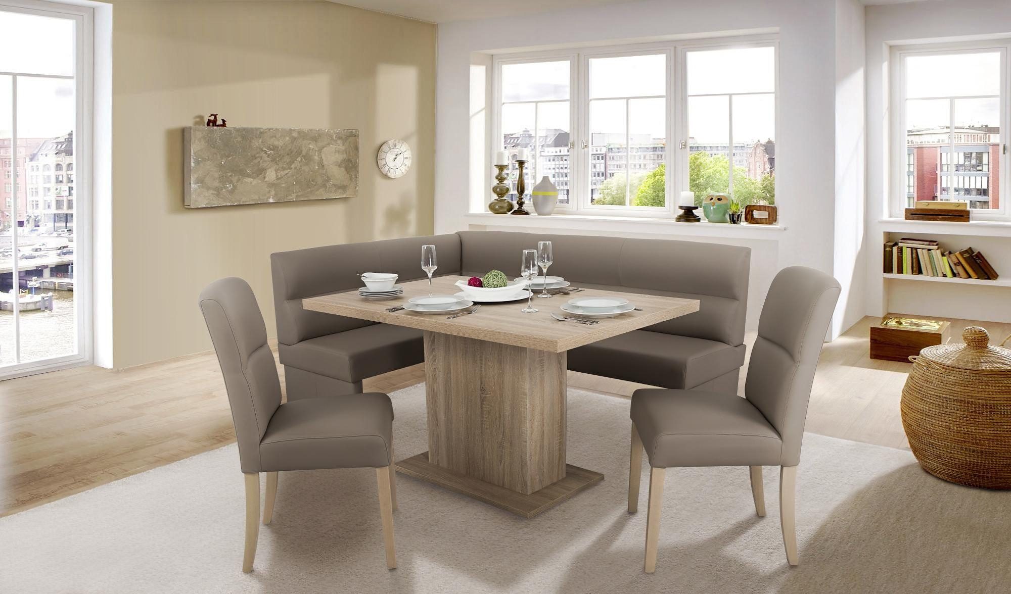 Home affaire Säulen-Esstisch Cross, Breite 136 cm