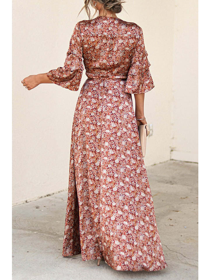 Milan Kiss Kleid in Hellbraun günstig kaufen