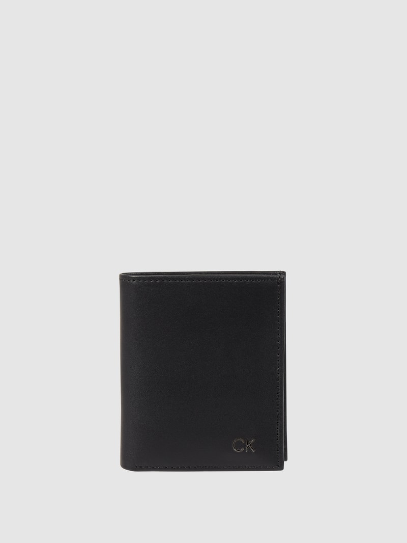 Portemonnaie aus Leder in schwarz