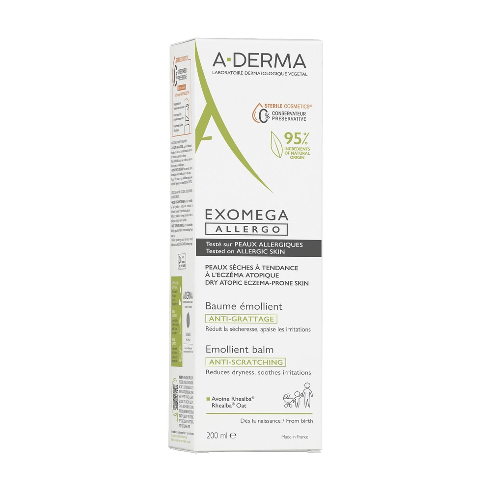 A-Derma A-DERMA — EXOMEGA ALLERGO - BAUME ÉMOLLI ENT COSMETIQUE STERILE 200 ml Baume émollient