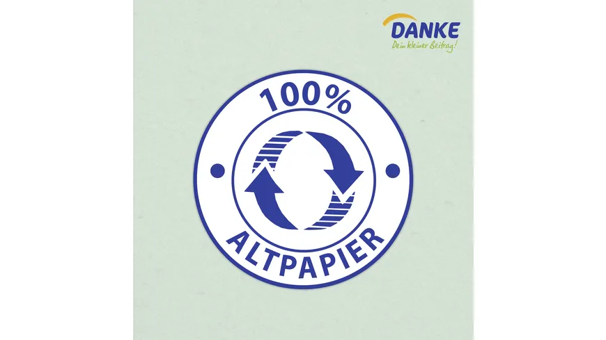 DANKE Toilettenpapier Recycling 3-lagig