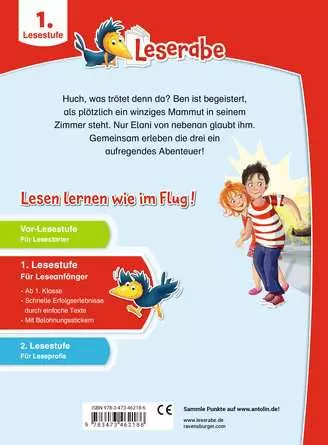 Leserabe - 1. Lesestufe: Ein Mammut unterm Bett