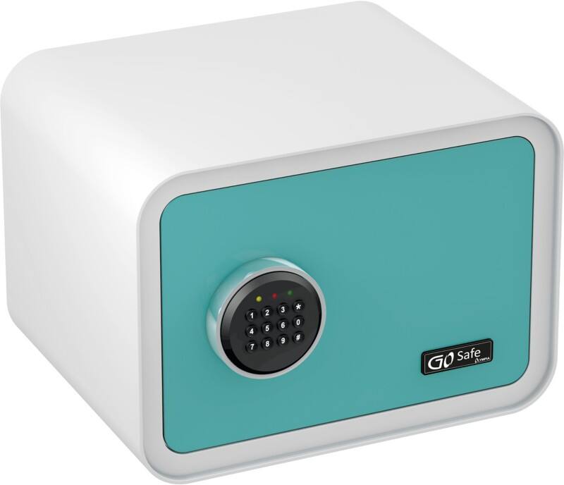 Olympia Einbruchschutztresor GoSafe 100 Blau, Weiß 260 x 350 x 350 mm Elektronisch