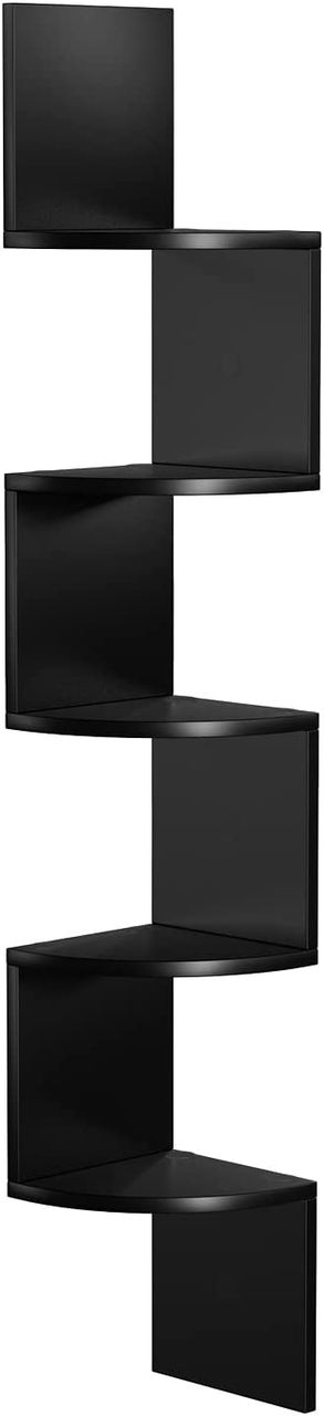 Vasagle Bücherregal, schwarz, 20x20x127,5 cm