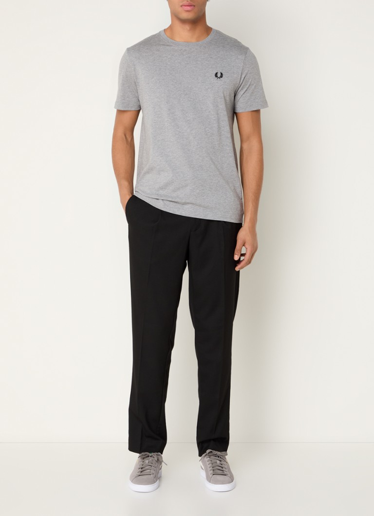 Fred Perry T-shirt with heather design and logo embroidery