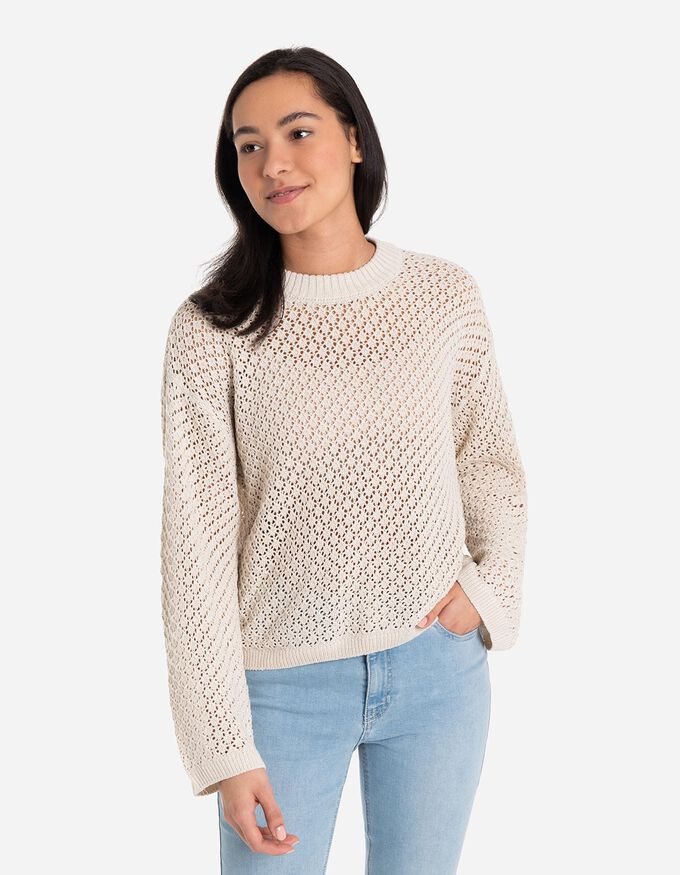 Strickpullover - Lochstrick