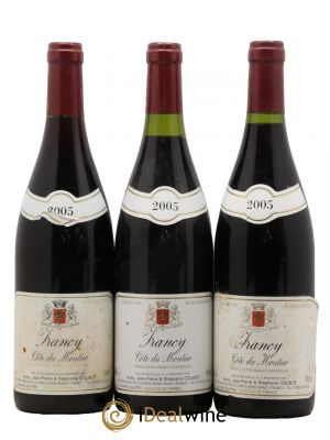 Irancy Côte de Moutier Colinot  2005 - Lot de 3 Bouteilles