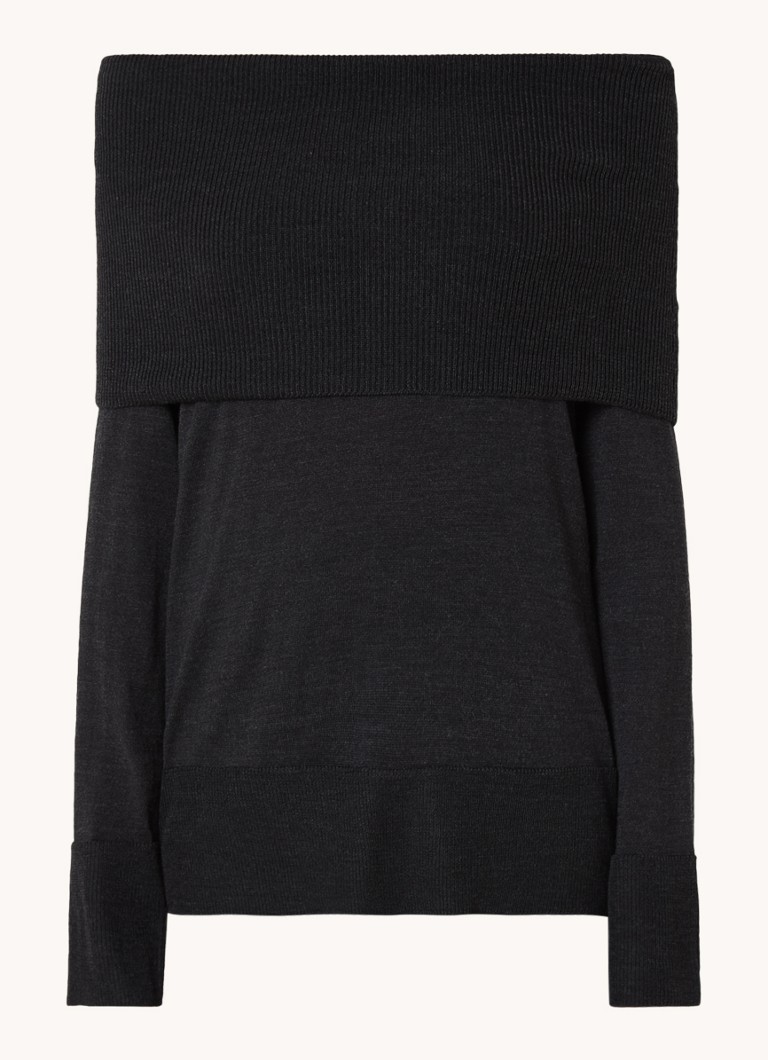 Pull à épaules dénudées en maille fine MaxMara Rivetto, confectionné en laine vierge