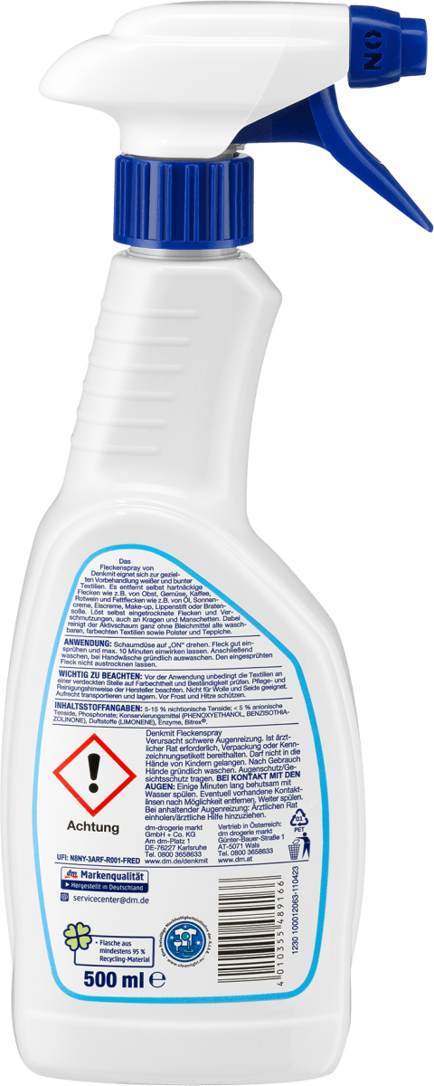 Fleckenentferner Spray für Weiß- & Buntwäsche, 500 ml