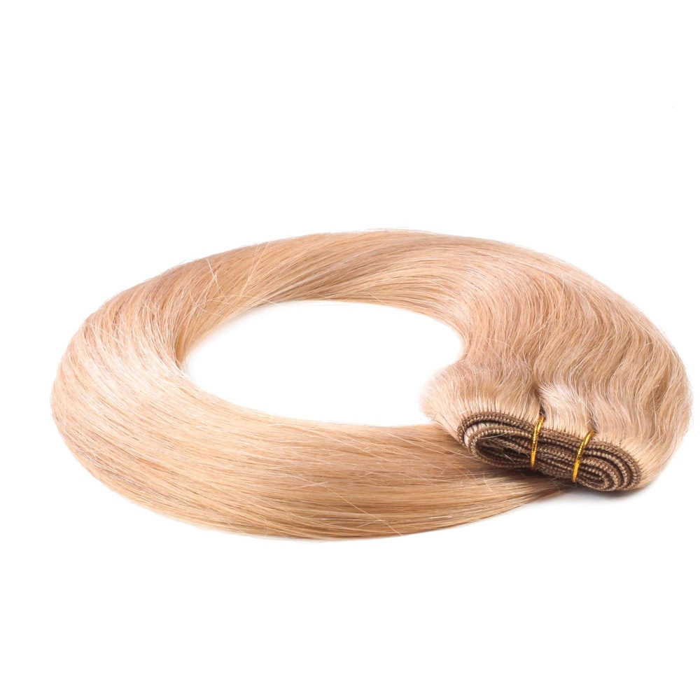 hair2heart Extensions Tissage cheveux naturels #18 Noisette 100g extensions